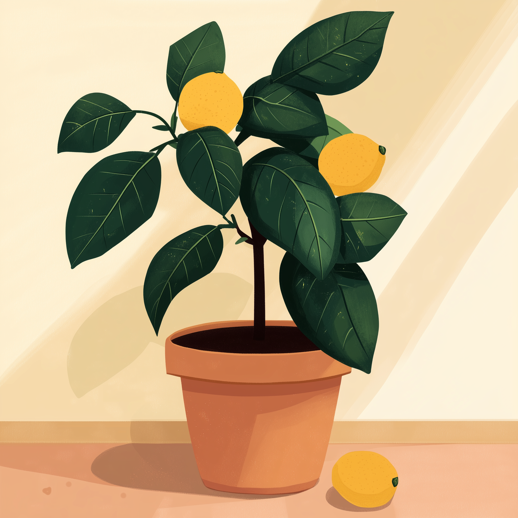 Potted Lemon Tree